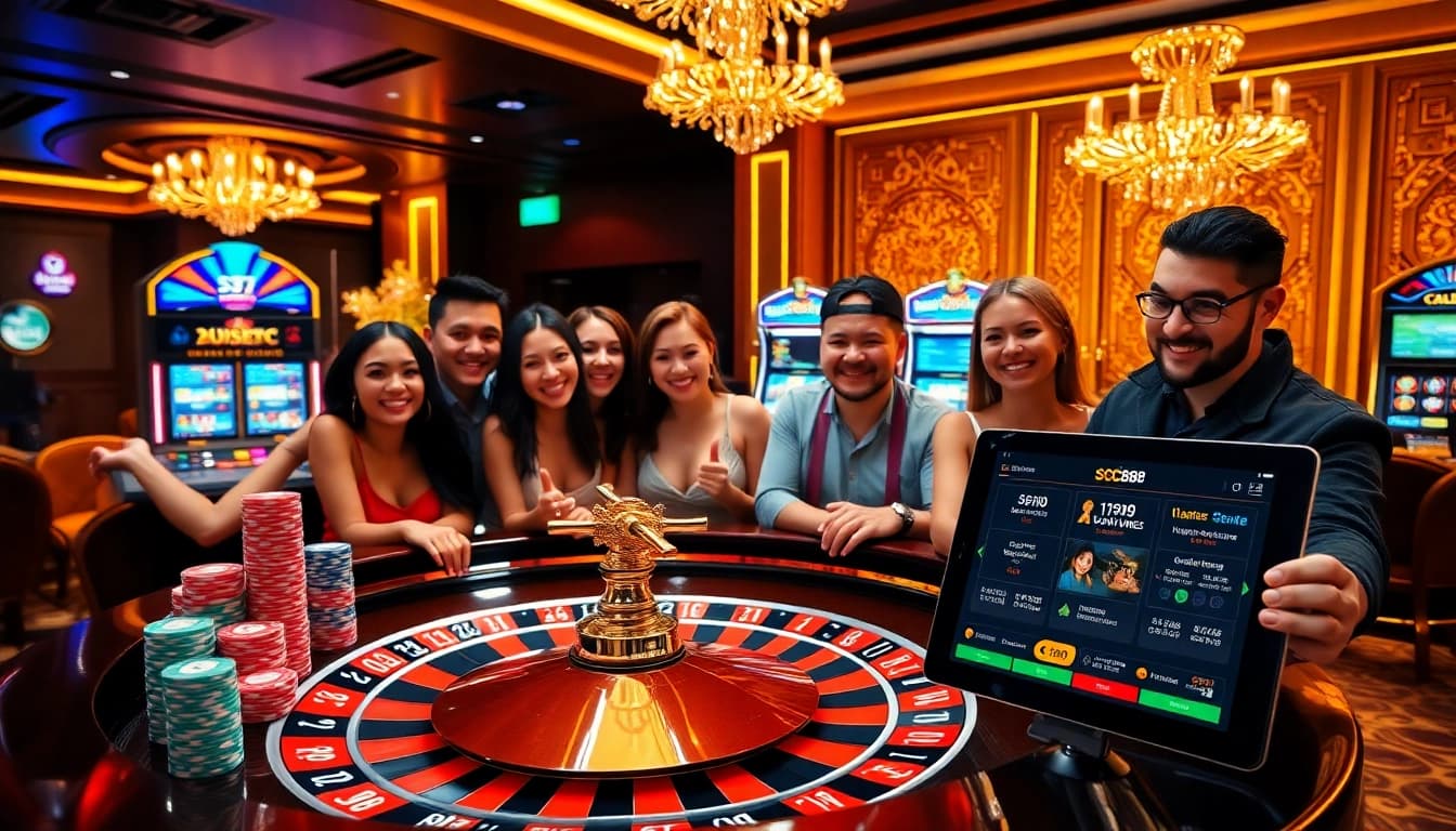 Experience thrilling gambling excitement at SC88's luxurious casino tables.