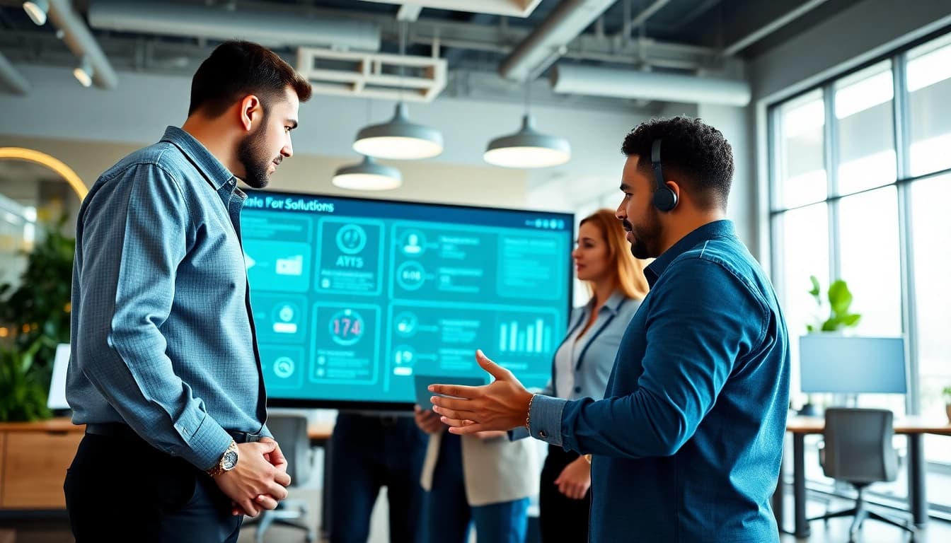 Optimizing Software Hilfe durch ein engagiertes Team bei einer professionellen Beratungssitzung