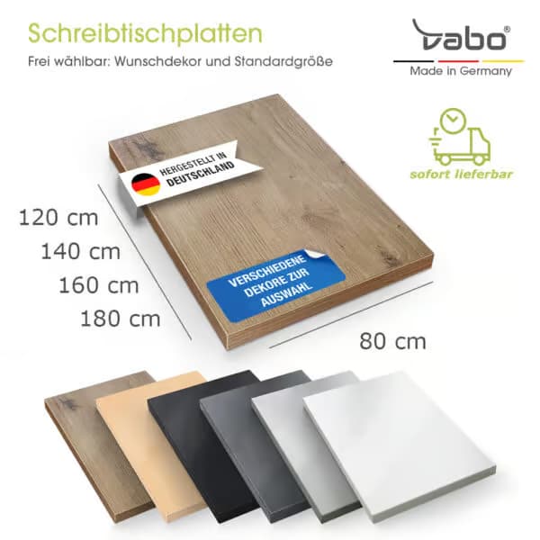 Die perfekte Schreibtischplatte für Ihr Büro: vabo sorgt für Wohlbefinden und Ordnung