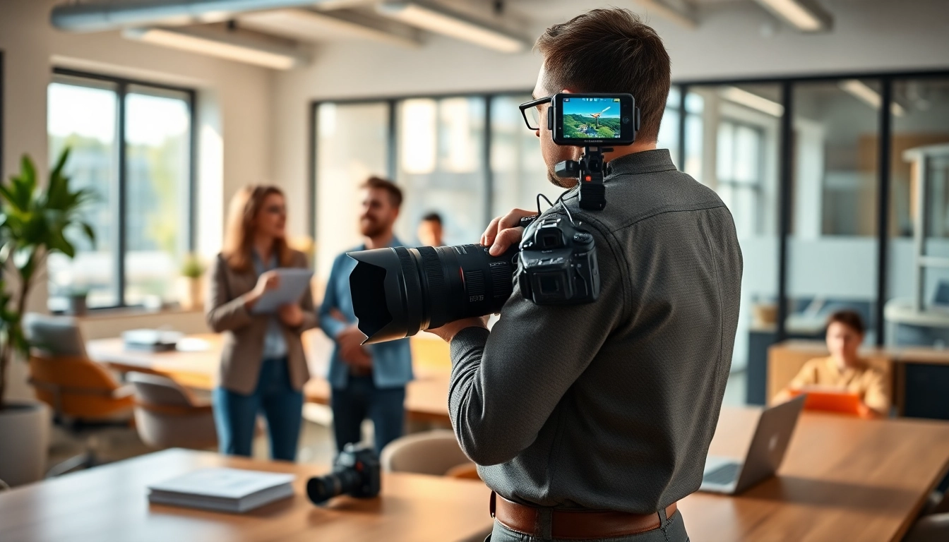 Businessfotograf München im Einsatz bei einer Teambesprechung in einem modernen Büro.