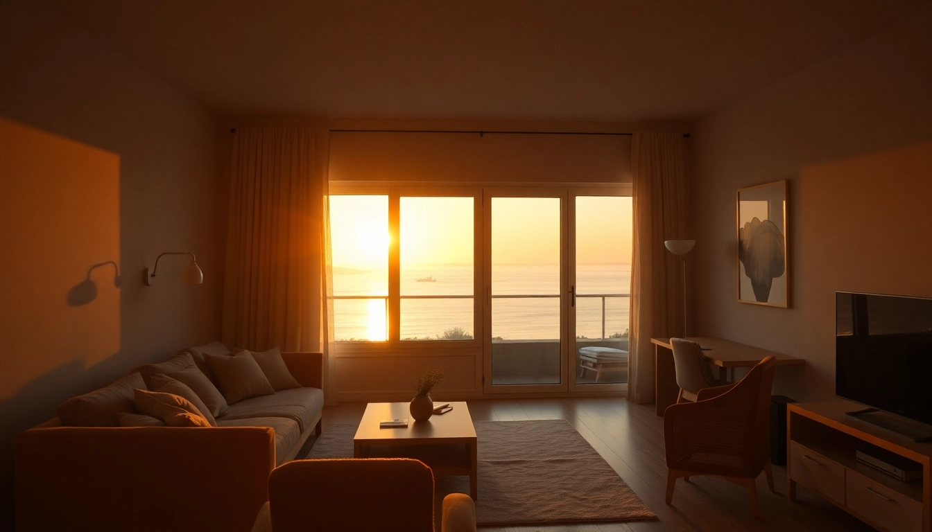 Erforschen Sie die nordzypern immobilien preise für moderne Wohnungen am Meer in einer sonnigen Umgebung.