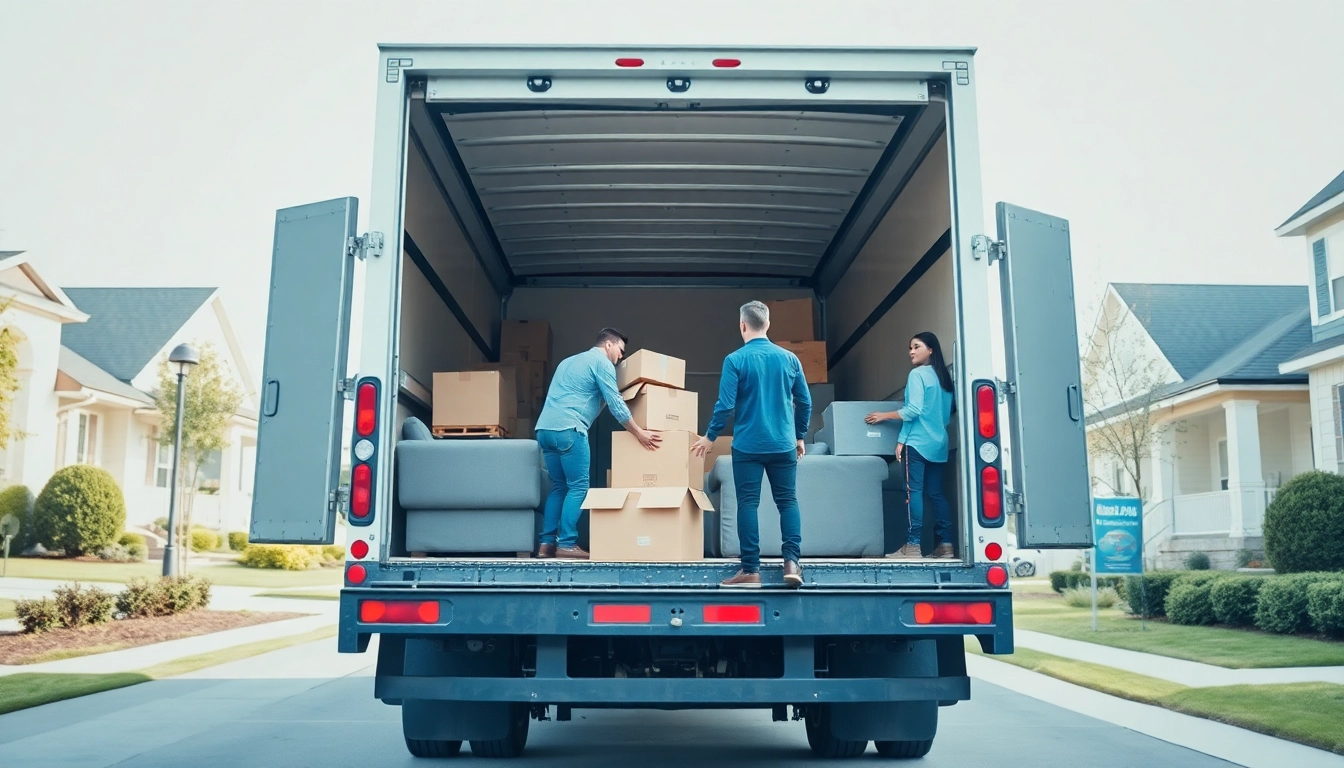 Umzugsunternehmen Darmstadt: Professional team efficiently loading furniture for relocation.