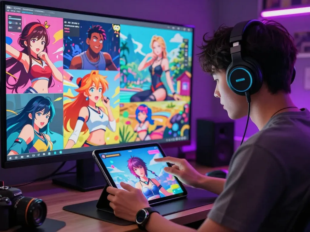 Engaging hentai AI chat showcasing lifelike characters and vibrant digital art.