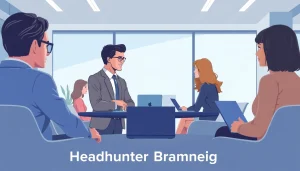 Headhunter Braunschweig: Professioneller Berater in einem modernen Besprechungsraum mit Kunden.
