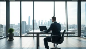 Professioneller Headhunter Frankfurt berät vor der Skyline von Frankfurt