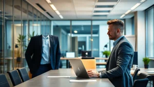 Headhunter Oberhausen verbindet talentierte Kandidaten mit Unternehmen in einem modernen Büro.