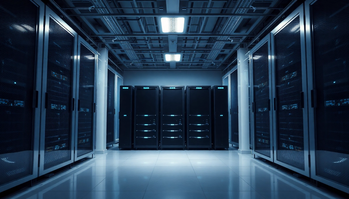 Optimale Darstellung der Serverhardware für die Windows Server 2025 Standard Lizenz in modernem Serverraum.