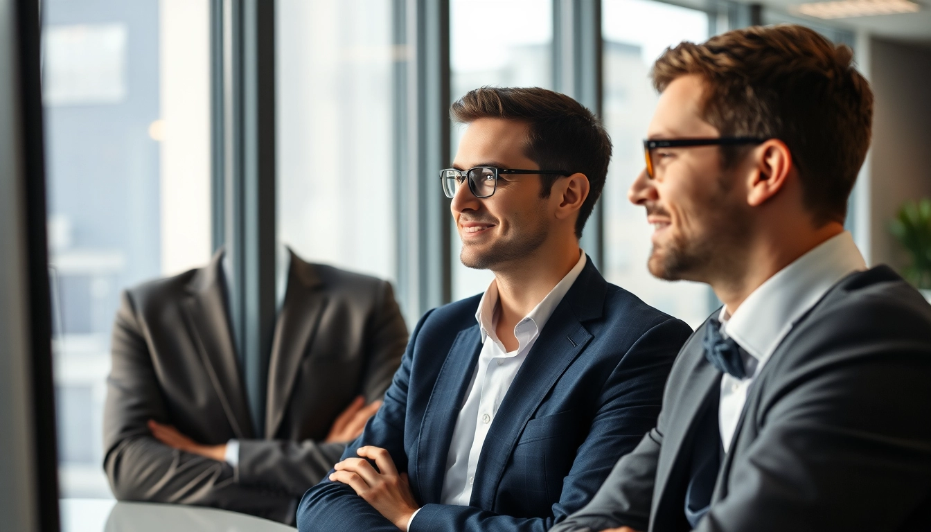 Headhunter Gastronomie bietet professionelle Beratung während eines Vorstellungsgesprächs in einem modernen Büro.