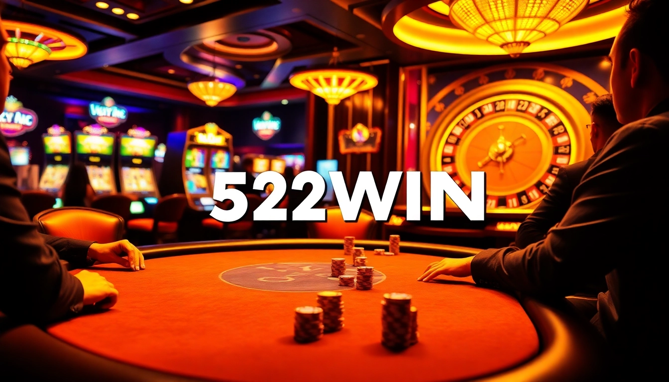Players vying for victory in a high-stakes poker game at 52WIN casino.