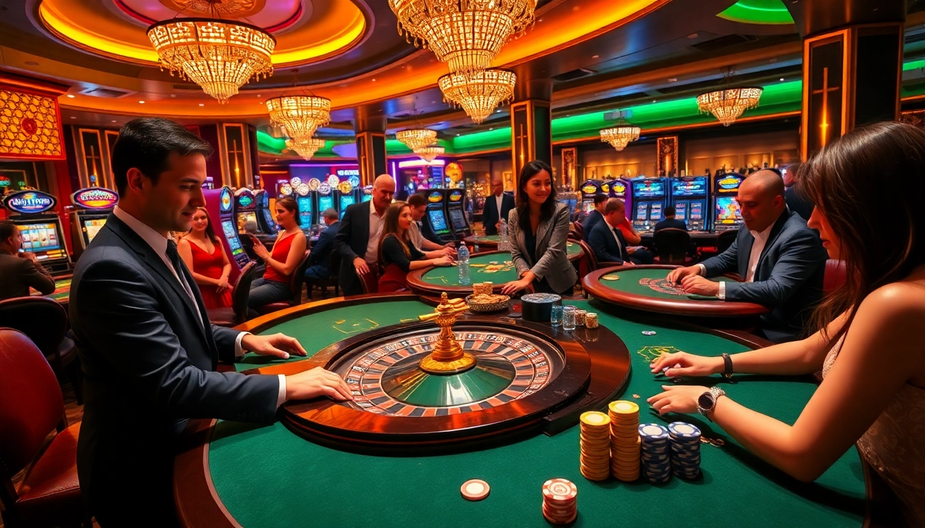 Experience the excitement of gambling actions at F8BET casino tables with vibrant atmosphere.