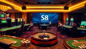 Experience the thrill of winning at https://s8net.com/ with vibrant casino tables and modern gaming.