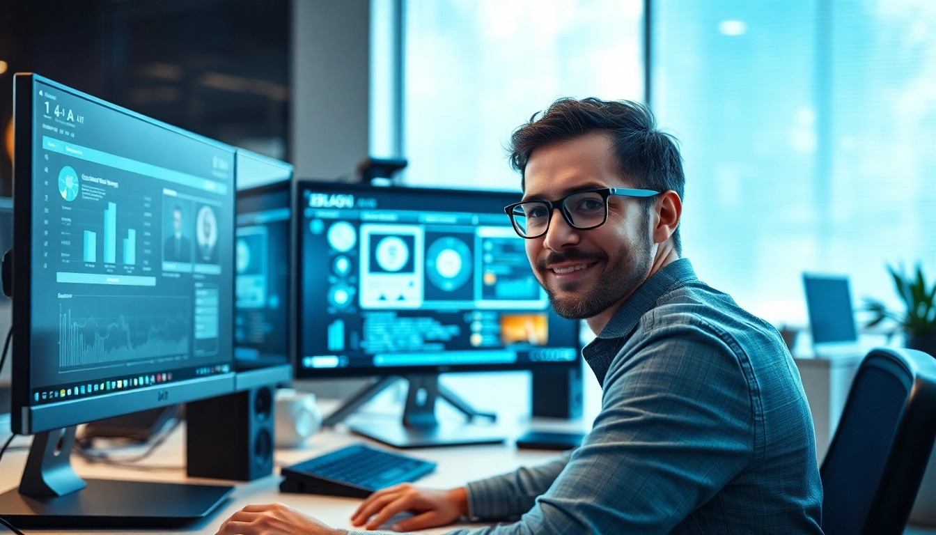 Interactive workspace showcasing AI applications for 18+ users, emphasizing innovation and technology.