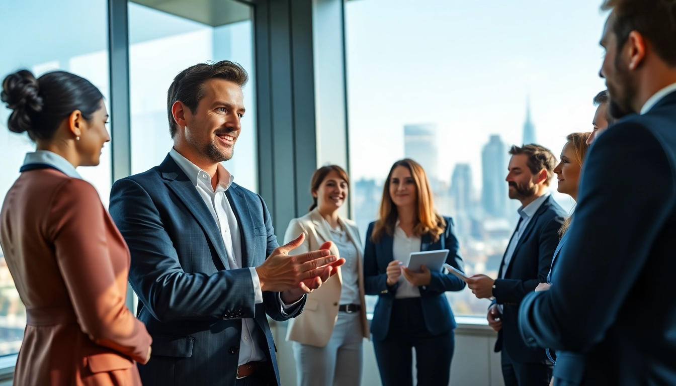 Erfolgreiche Interaktion mit Headhunter Schweiz in einem modernen Büro.