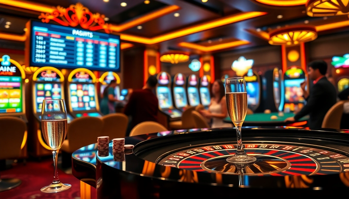 Experience excitement at Trang chủ X88 with players enjoying luxury casino games and vibrant slot machines.